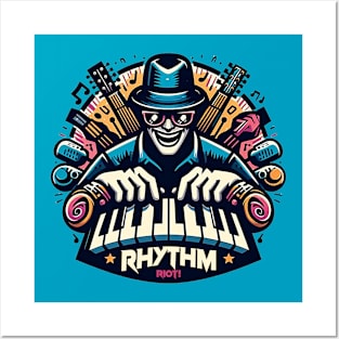 music rhythm riot Posters and Art